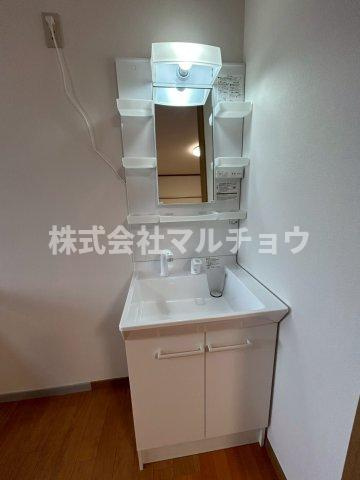 ハイツPALの洗面所|コンパクトで使いやすい洗面所