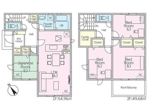 春日井市藤山台5丁目第1期(全2棟)の間取り