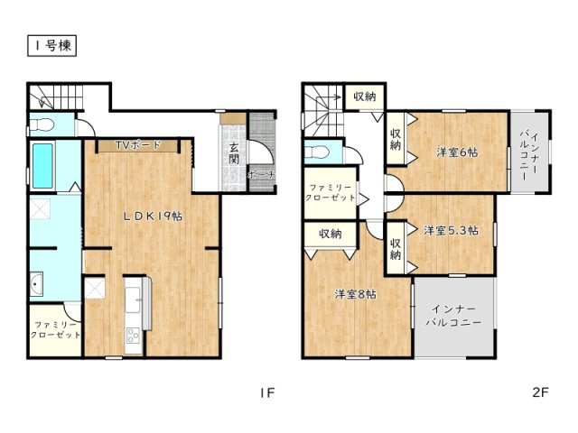 【間取り】 | 姫路市広畑区西蒲田8期／全2棟