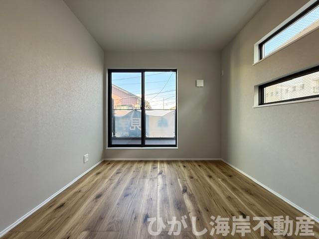 茅ヶ崎市柳島1丁目　新築未入居戸建　全12区画の寝室|6.1帖　洋室