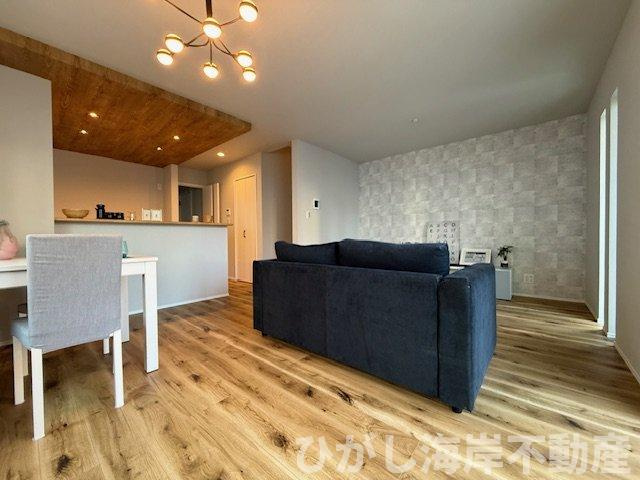 茅ヶ崎市柳島1丁目　新築未入居戸建　全12区画のダイニング|18帖　LDK