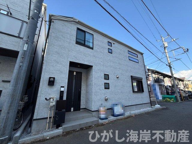 茅ヶ崎市柳島1丁目　新築未入居戸建　全12区画の前面道路含む現地写真|現地外観