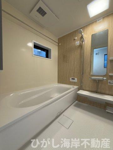 茅ヶ崎市柳島1丁目　新築未入居戸建　全12区画の浴室|1坪タイプ　ユニットバス