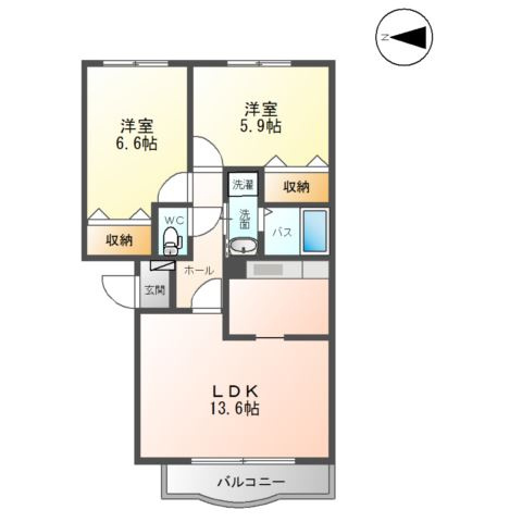 ハイム・エトワールＣの間取り
