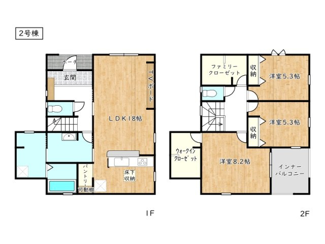【間取り】 | 姫路市広畑区西蒲田8期／全2棟