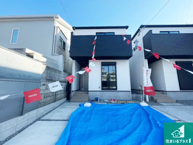 尼崎市塚口町　第2期　新築一戸建ての外観|お客様に長く安心して住んでいだだける事にこだわった家づくり！住んでからのアフターサービスにもしっかりと取り組んでいます！