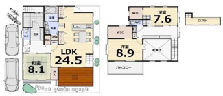 【間取り】 | 中古戸建　神戸市垂水区本多聞７丁目 | ３ＬＤＫ