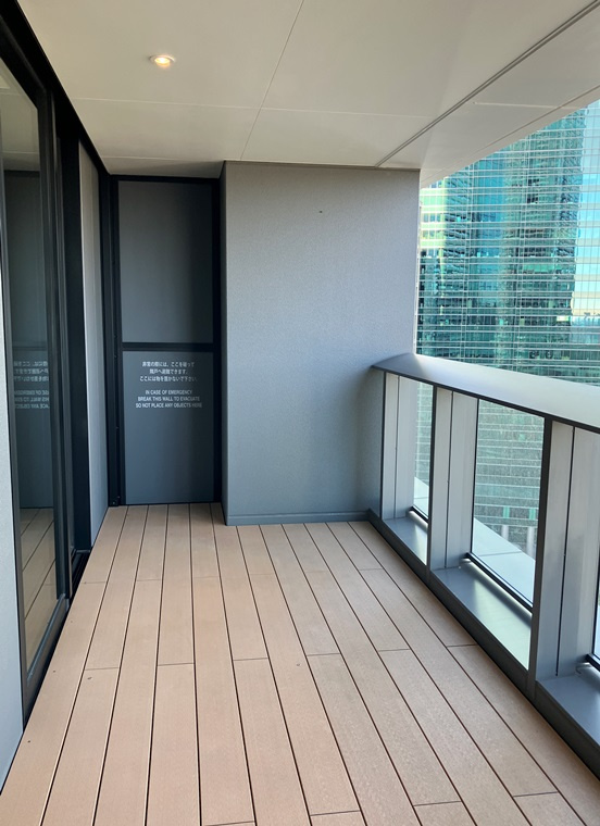 麻布台ヒルズレジデンスＢのバルコニー|開放的で明るい空間を演出してくれるバルコニーです