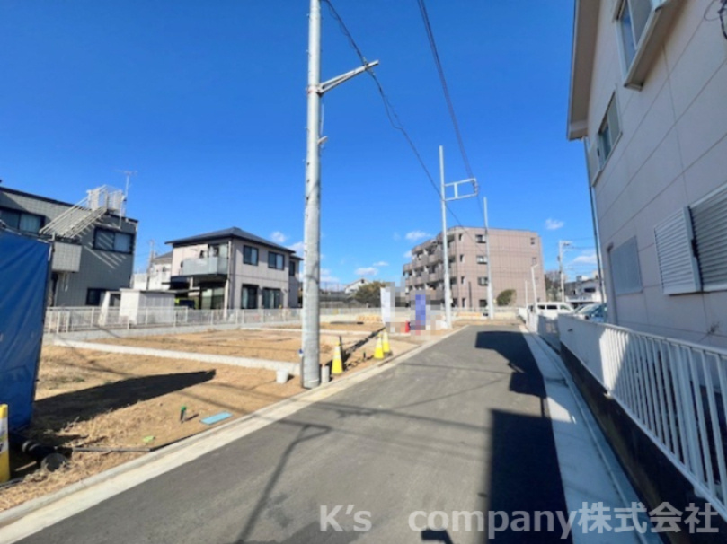 ◎茅ヶ崎市出口町　売地　区画3の前面道路含む現地写真|前面道路の様子です◇