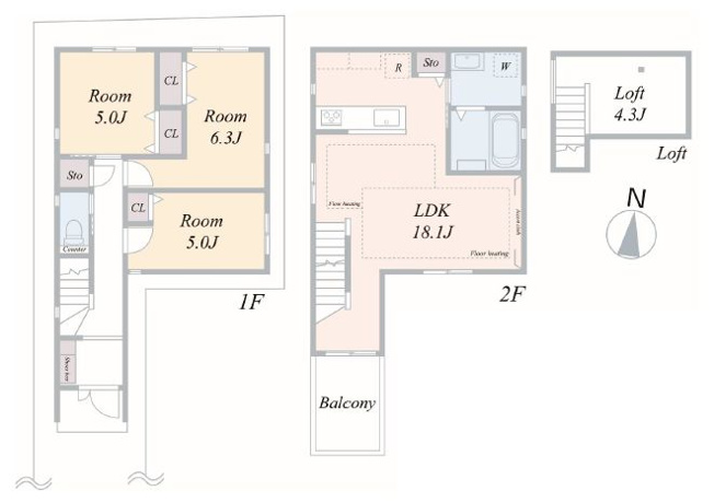【間取り】 | 練馬区高野台３丁目　新築戸建て　A号棟 | 充実の最新設備搭載で、快適に暮らせる新築戸建てになります