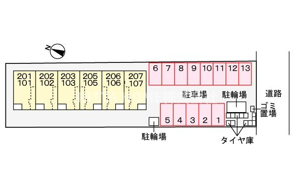 ル　シエルの区画図