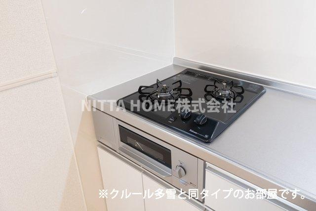 ル　シエルのキッチン|【イメージ写真】３口コンロのシステムキッチン付き♪