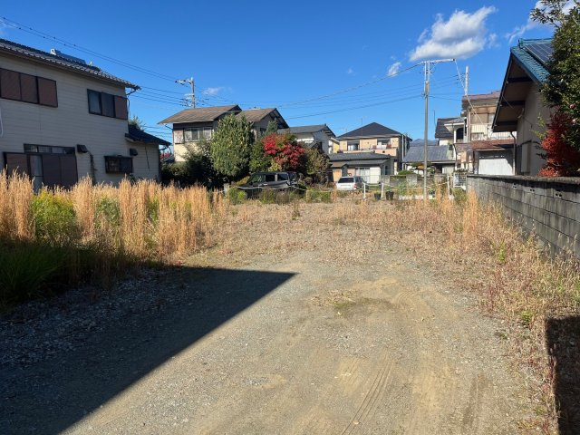 小田原市清水新田　建築条件なし売地の外観|現地現況