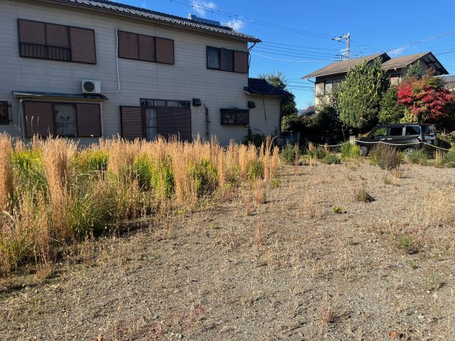 小田原市清水新田　建築条件なし売地の外観|現地現況