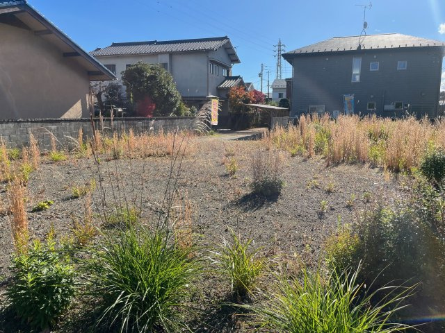 小田原市清水新田　建築条件なし売地の外観|現地現況