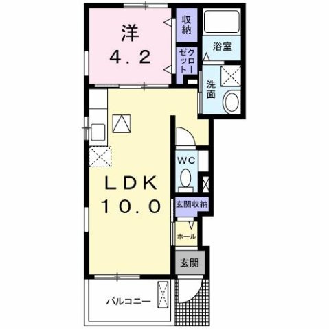 【間取り】 | クラール名東　Ａ