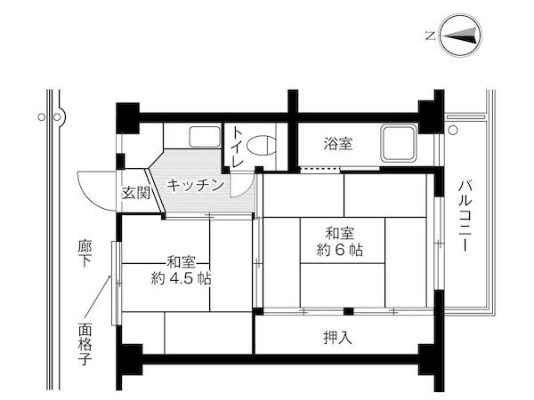 【間取り】 | ビレッジハウス名東2号棟