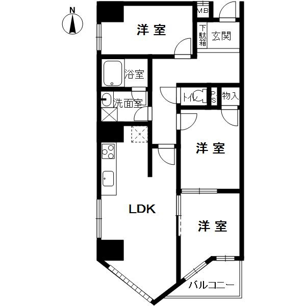 ラ・ミーユ甲東園の間取り