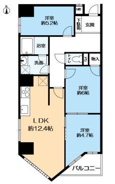 ラ・ミーユ甲東園の間取り