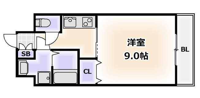 【間取り】 | クレアート難波南イービス
