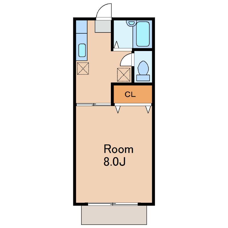 杉並区荻窪１丁目のアパートの間取り
