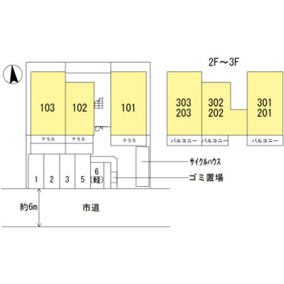 【区画図】 | ラコルト北花田