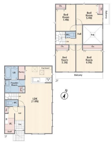 【横浜市保土ケ谷区権太坂3丁目14全2棟新築戸建て】★仲介手数料無料★（境木小学校・境木中学校）