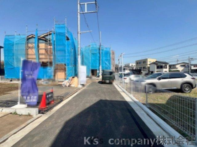 ◎茅ヶ崎市出口町　新築戸建　4号棟の前面道路含む現地写真|2026.2.28撮影◇