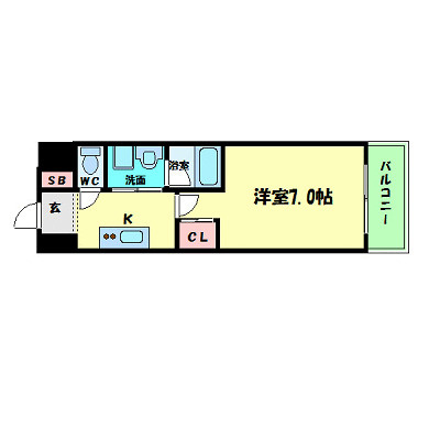 【間取り】 | インペリアル靭本町