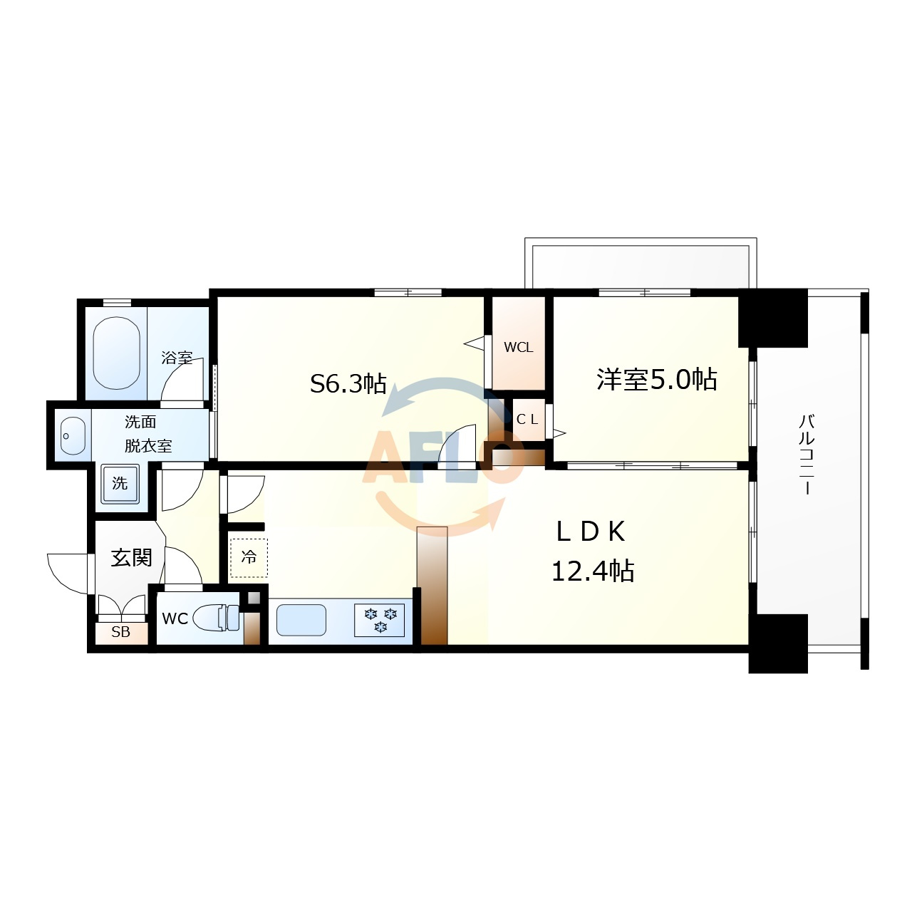 エステムコート京橋セレブⅠポーラスターの間取り|エステムコート京橋セレブＩポーラスター　間取り