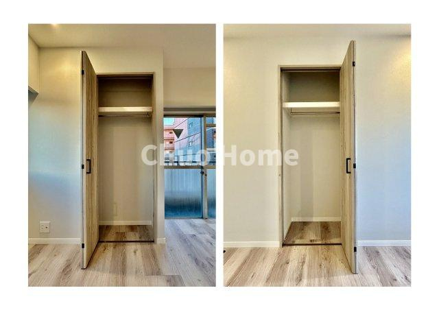 サンサーラ第2吾妻橋の収納|居室にはクローゼットを完備し、自由度の高い家具の配置が叶うシンプルな空間です。お子様の成長と必要になる子供部屋を与えるにはぴったりの間取りですね。