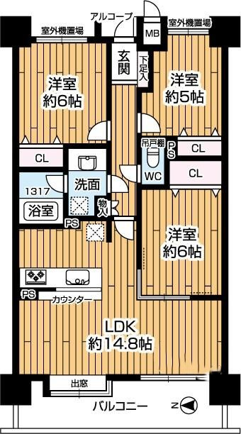 イトーピア香里園ヴァルコートの間取り|間取り図はいかがですか？ご希望を叶える間取りですか？リビングの広さは？水回りの位置は？カウンターキッチン？など色々な情報が集約されています。弊社ではリフォームなどのご相談も承っております。