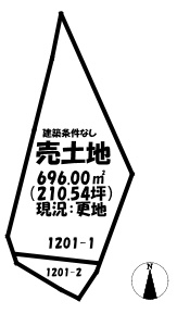 売土地　下里見町の土地図