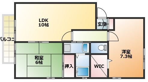 サニーコート西川2の間取り