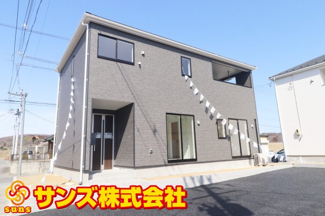 本宮市高木字金瀬　　　１号棟　　　本宮小学校、本宮第１中学区の外観|南西側から見た外観