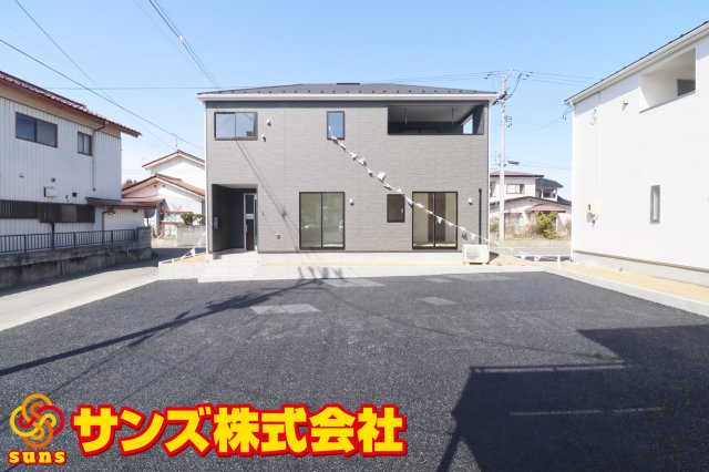 本宮市高木字金瀬　　　１号棟　　　本宮小学校、本宮第１中学区の外観|南側から見た外観