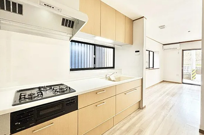 【中古】川越市的場２丁目中古住宅のキッチン|新品のシステムキッチンです☆