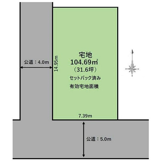 さいたま市大宮区大成町2丁目　土地の土地図