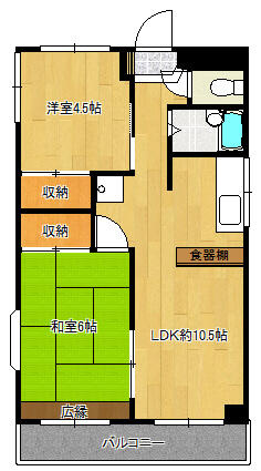 使いやすい２ＬＤＫの間取り
