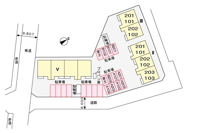 フォレストⅡの区画図