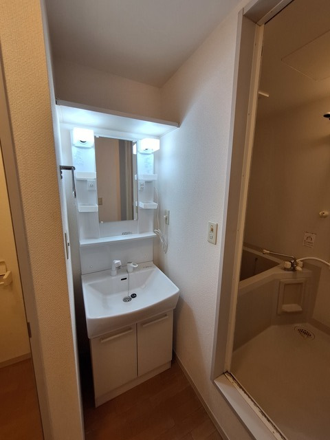 ディアスもえぎ野Ⅰ番館の洗面所|忙しい朝にうれしい独立洗面台