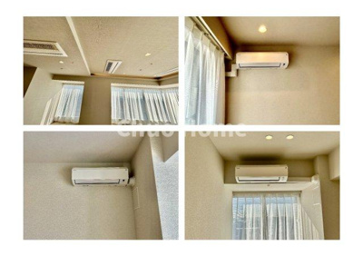 【冷暖房・空調設備】 | シティタワーズ豊洲ザ・ツイン サウスタワー | 各居室にエアコン設置・リビングは広いので内蔵型エアコンが3基