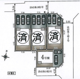【区画図】 | 東久留米市小山第10　全4棟　4号棟 | 東久留米市小山第10　全4棟　4号棟