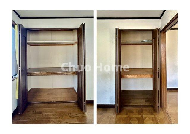 江戸川区南葛西6丁目中古住宅の収納|居室にはクローゼットを完備し、自由度の高い家具の配置が叶うシンプルな空間です。お子様の成長と必要になる子供部屋を与えるにはぴったりの間取りですね。