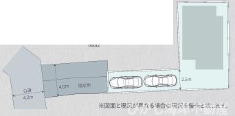 茅ヶ崎市菱沼1丁目　中古戸建の区画図|区画図です。