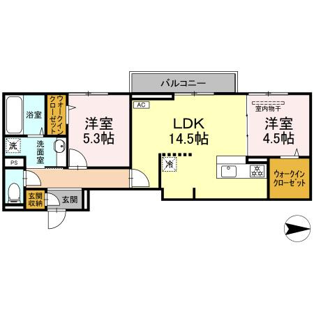 グレイスガーデンBの区画図