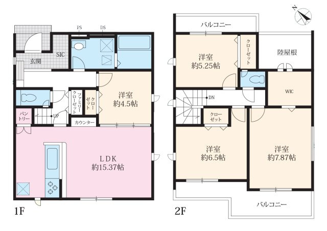 春日井市牛山町(全1棟)の間取り