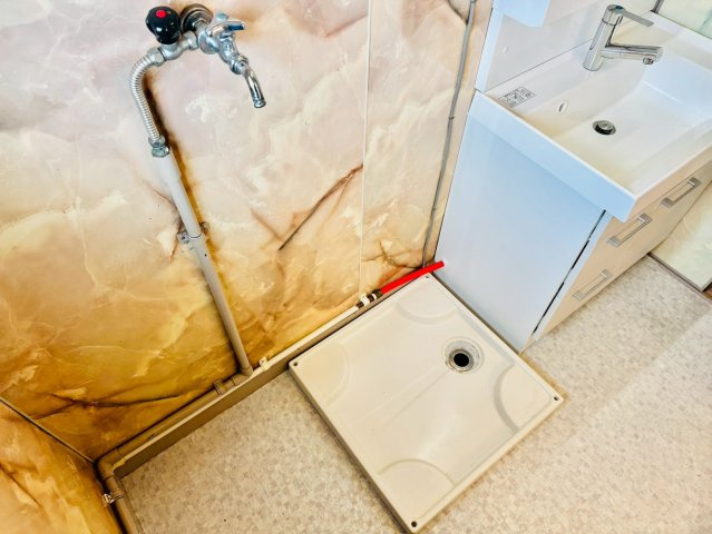 垣根マンションの洗面所