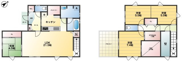 【間取り】 | 鴻巣市新宿2丁目　中古戸建