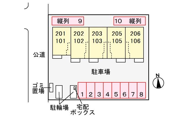 フェリシダの区画図